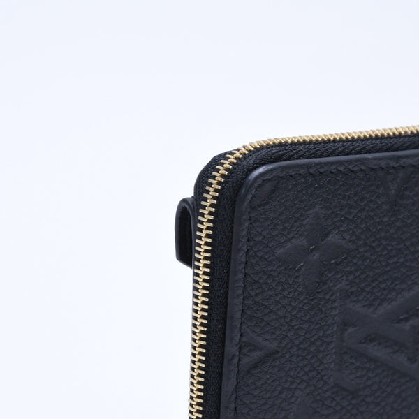 Very Good Condition LOUIS VUITTON Wallet Coin Case Card Case M28798 Portocarte Rectoverso Black Gold Hardware Used 4a005317