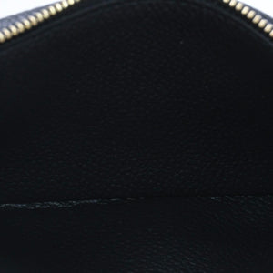 Very Good Condition LOUIS VUITTON Wallet Coin Case Card Case M28798 Portocarte Rectoverso Black Gold Hardware Used 4a005317
