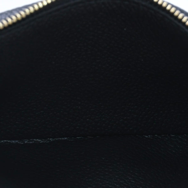 Very Good Condition LOUIS VUITTON Wallet Coin Case Card Case M28798 Portocarte Rectoverso Black Gold Hardware Used 4a005317