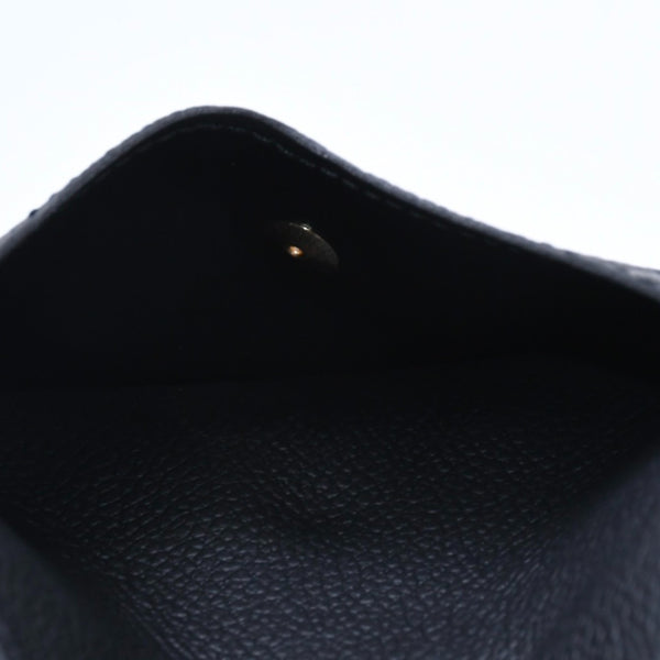 Very Good Condition LOUIS VUITTON Wallet Coin Case Card Case M28798 Portocarte Rectoverso Black Gold Hardware Used 4a005317