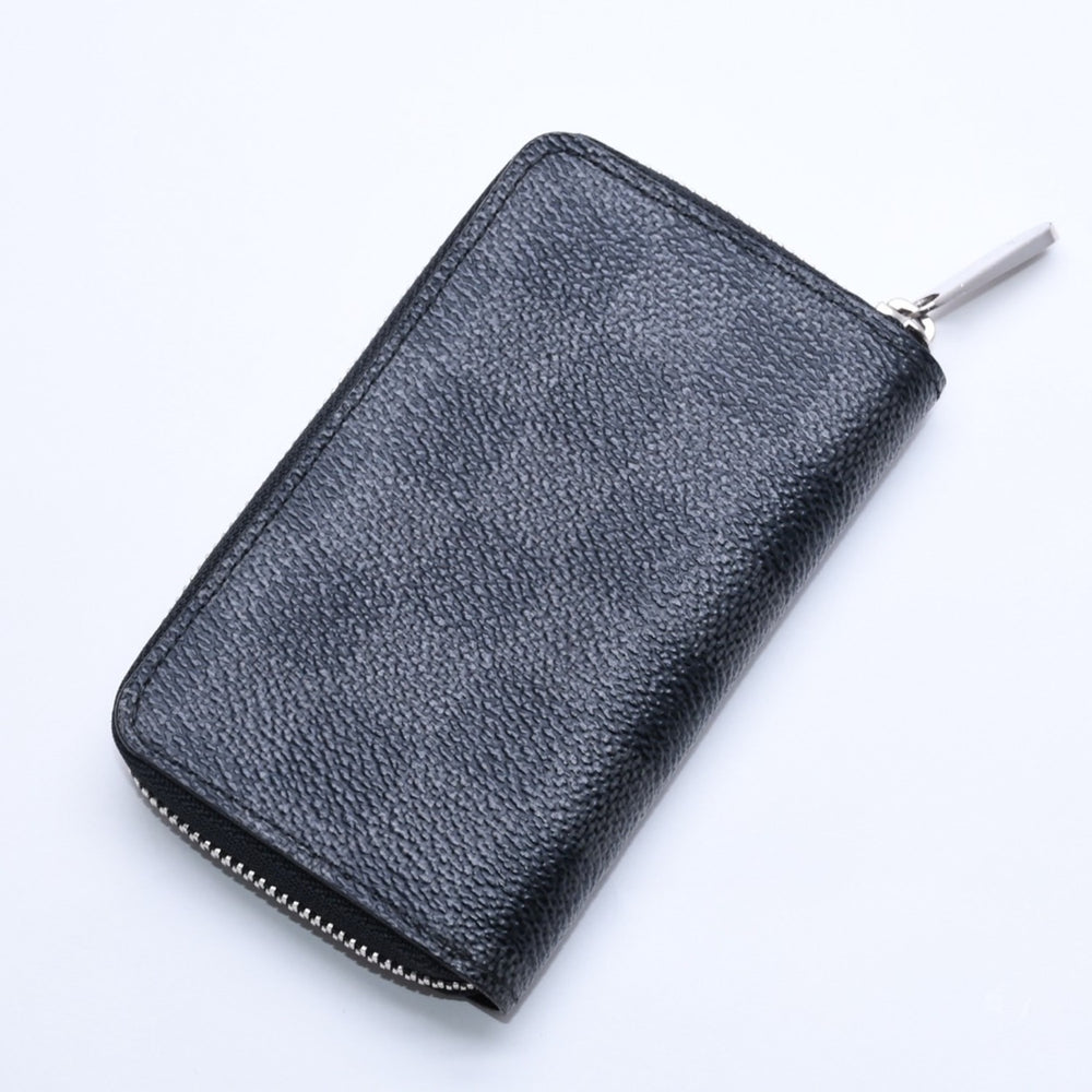 極美品 LOUIS VUITTON ルイヴィトン ジッピー コイン パース コインケース 小銭入れ N63076 ダミエ グラフィット ブラック グレー 中古 4a005316