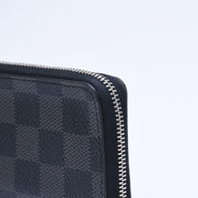 Load image into Gallery viewer, 極美品 LOUIS VUITTON ルイヴィトン ジッピー コイン パース コインケース 小銭入れ N63076 ダミエ グラフィット ブラック グレー 中古 4a005316