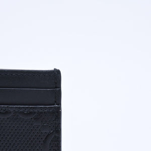 Very Good Condition GUCCI Gucci Card Case Pass Case Business Card Holder GG Embossed Leather 625564 Black Used 4a005310