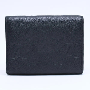 LOUIS VUITTON ルイヴィトン ポルトフォイユ ヴィクトリーヌ M64060 三つ折り財布 モノグラムアンプラント ブラック 美品 中古 4a005251