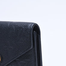 Load image into Gallery viewer, LOUIS VUITTON ルイヴィトン ポルトフォイユ ヴィクトリーヌ M64060 三つ折り財布 モノグラムアンプラント ブラック ゴールド金具 美品 中古 4a005251