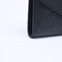 Load image into Gallery viewer, LOUIS VUITTON ルイヴィトン ポルトフォイユ ヴィクトリーヌ M64060 三つ折り財布 モノグラムアンプラント ブラック ゴールド金具 美品 中古 4a005251