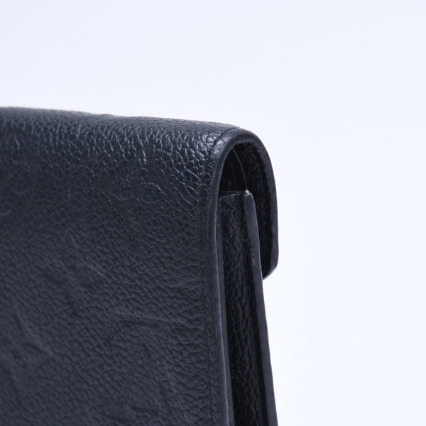 LOUIS VUITTON ルイヴィトン ポルトフォイユ ヴィクトリーヌ M64060 三つ折り財布 モノグラムアンプラント ブラック 美品 中古 4a005251
