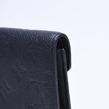 Load image into Gallery viewer, LOUIS VUITTON ルイヴィトン ポルトフォイユ ヴィクトリーヌ M64060 三つ折り財布 モノグラムアンプラント ブラック ゴールド金具 美品 中古 4a005251
