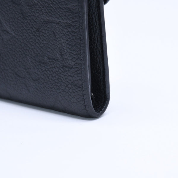 LOUIS VUITTON ルイヴィトン ポルトフォイユ ヴィクトリーヌ M64060 三つ折り財布 モノグラムアンプラント ブラック 美品 中古 4a005251