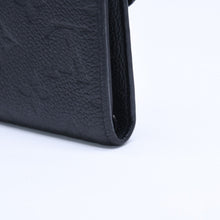 Load image into Gallery viewer, LOUIS VUITTON ルイヴィトン ポルトフォイユ ヴィクトリーヌ M64060 三つ折り財布 モノグラムアンプラント ブラック ゴールド金具 美品 中古 4a005251