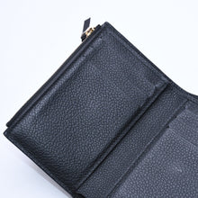 Load image into Gallery viewer, LOUIS VUITTON ルイヴィトン ポルトフォイユ ヴィクトリーヌ M64060 三つ折り財布 モノグラムアンプラント ブラック ゴールド金具 美品 中古 4a005251