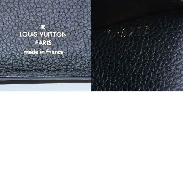 LOUIS VUITTON ルイヴィトン ポルトフォイユ ヴィクトリーヌ M64060 三つ折り財布 モノグラムアンプラント ブラック 美品 中古 4a005251