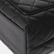 画像をギャラリービューアに読み込む, 極美品 CHANEL シャネル マトラッセ キルティング ココマーク CC ハンドバッグ トップハンドルターンロック 8番台 キャビアスキン ブラック ゴールド金具 中古 4a005312