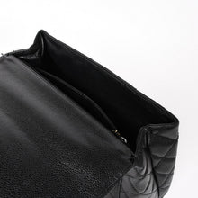 画像をギャラリービューアに読み込む, 極美品 CHANEL シャネル マトラッセ キルティング ココマーク CC ハンドバッグ トップハンドルターンロック 8番台 キャビアスキン ブラック ゴールド金具 中古 4a005312
