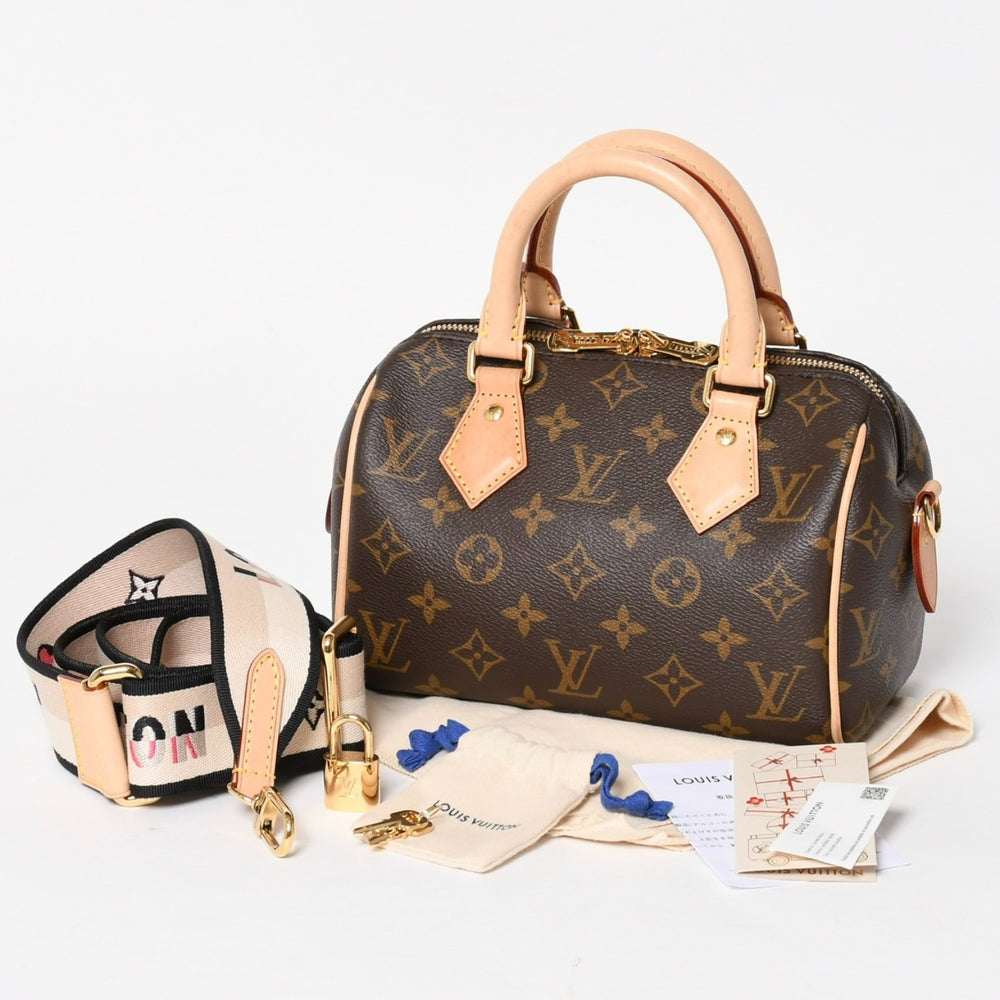 新品未使用 LOUIS VUITTON ルイヴィトン ハンドバッグ M46234 スピーディバンドリエール 20 ブラウン モノグラム 中古 4a005324