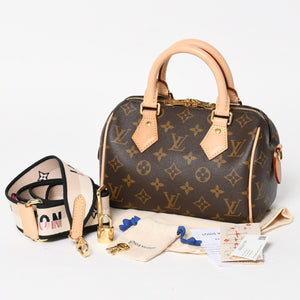 New and unused LOUIS VUITTON Handbag M46234 Speedy Bandouliere 20 Brown Monogram Used 4a005324