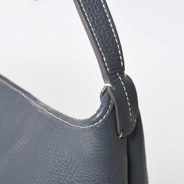 GOYARD ゴヤール グレナディン メッセンジャーバッグ ショルダーバッグ レザー MAE020149 グレー シルバー金具 美品 中古 4a005328