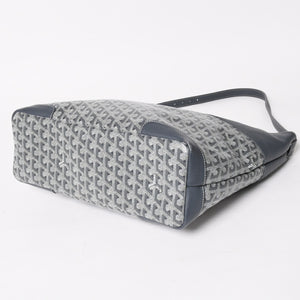 GOYARD ゴヤール グレナディン メッセンジャーバッグ ショルダーバッグ レザー MAE020149 グレー シルバー金具 美品 中古 4a005328