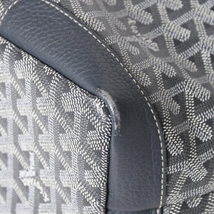 GOYARD ゴヤール グレナディン メッセンジャーバッグ ショルダーバッグ レザー MAE020149 グレー シルバー金具 美品 中古 4a005328