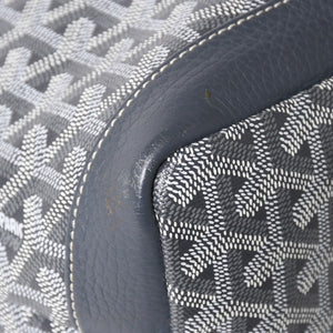 GOYARD ゴヤール グレナディン メッセンジャーバッグ ショルダーバッグ レザー MAE020149 グレー シルバー金具 美品 中古 4a005328