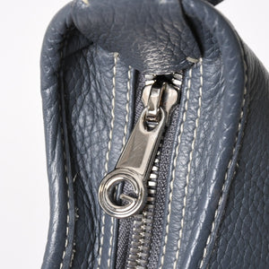 GOYARD ゴヤール グレナディン メッセンジャーバッグ ショルダーバッグ レザー MAE020149 グレー シルバー金具 美品 中古 4a005328