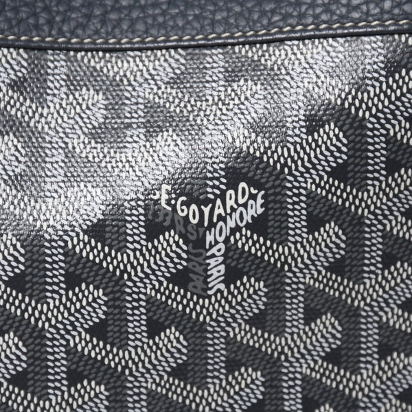 GOYARD ゴヤール グレナディン メッセンジャーバッグ ショルダーバッグ レザー MAE020149 グレー シルバー金具 美品 中古 4a005328