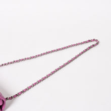 画像をギャラリービューアに読み込む, CHANEL シャネル クラシック フラップバッグ 14番台 ココマーク マトラッセ ラムスキン ピンク シルバー金具 美品 中古 4a005323