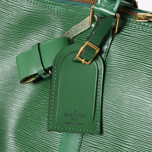 LOUIS VUITTON Keepall 50 Boston Bag M42964 Borneo Green Epi Leather Gold Hardware Good Condition Used 4a005329