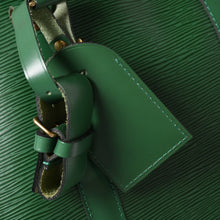 将图片加载到图库查看器，LOUIS VUITTON ルイヴィトン キーポル50 ボストンバッグ M42964 ボルネオグリーン エピレザー ゴールド金具 美品 中古 4a005329