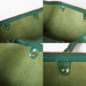 LOUIS VUITTON Keepall 50 Boston Bag M42964 Borneo Green Epi Leather Gold Hardware Good Condition Used 4a005329