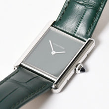 将图片加载到图库查看器，新品同様 CARTIER カルティエ TANK MUST LM タンクマスト LM 腕時計 WSTA0115 重量31.38g SS クォーツ レザー グリーン文字盤 中古 4a005303