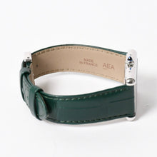 将图片加载到图库查看器，新品同様 CARTIER カルティエ TANK MUST LM タンクマスト LM 腕時計 WSTA0115 重量31.38g SS クォーツ レザー グリーン文字盤 中古 4a005303