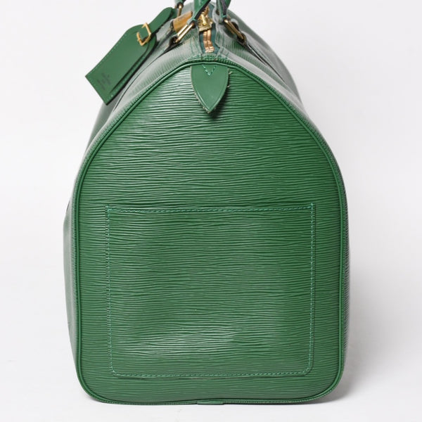 LOUIS VUITTON Keepall 50 Boston Bag M42964 Borneo Green Epi Leather Gold Hardware Good Condition Used 4a005329