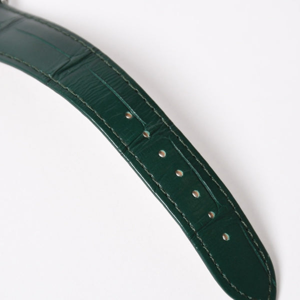 Like new CARTIER TANK MUST LM Watch WSTA0115 Weight 31.38g SS Quartz Leather Green Dial Used 4a005303