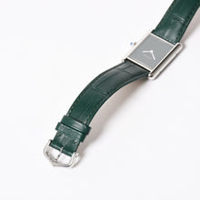 将图片加载到图库查看器，新品同様 CARTIER カルティエ TANK MUST LM タンクマスト LM 腕時計 WSTA0115 重量31.38g SS クォーツ レザー グリーン文字盤 中古 4a005303