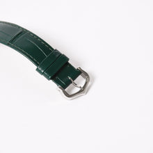 将图片加载到图库查看器，新品同様 CARTIER カルティエ TANK MUST LM タンクマスト LM 腕時計 WSTA0115 重量31.38g SS クォーツ レザー グリーン文字盤 中古 4a005303