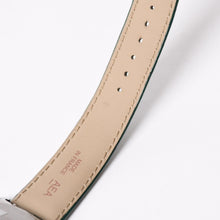 将图片加载到图库查看器，新品同様 CARTIER カルティエ TANK MUST LM タンクマスト LM 腕時計 WSTA0115 重量31.38g SS クォーツ レザー グリーン文字盤 中古 4a005303