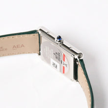 将图片加载到图库查看器，新品同様 CARTIER カルティエ TANK MUST LM タンクマスト LM 腕時計 WSTA0115 重量31.38g SS クォーツ レザー グリーン文字盤 中古 4a005303