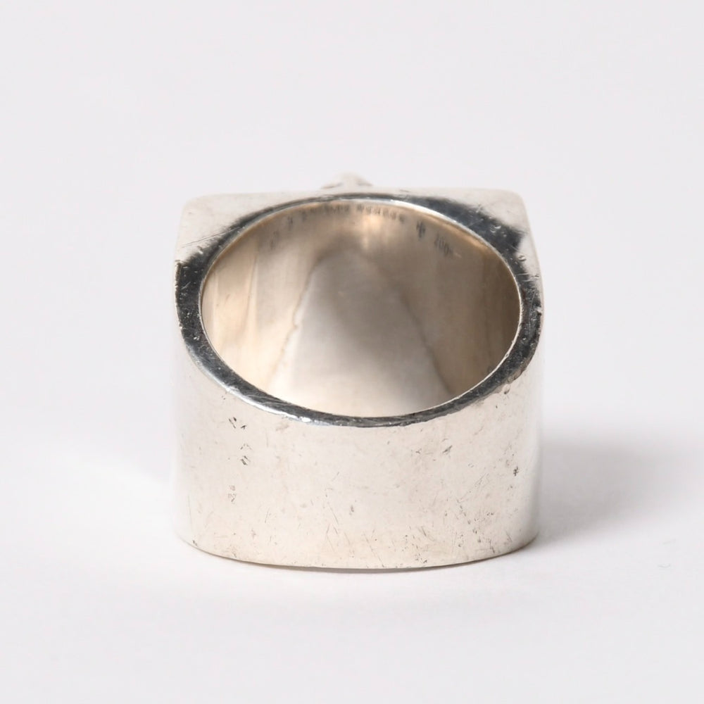 CHROME HEARTS CH PLUS PYRAMID CH Plus Pyramid Ring Weight approx. 41.94g Size 21 Silver 925 Good Condition Used 4a005491