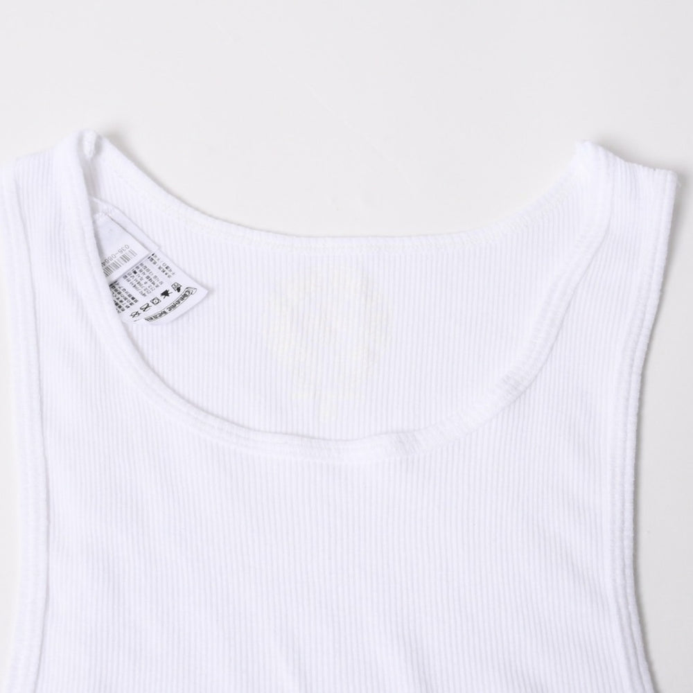 New and unused CHROME HEARTS Tank Top Size M Old English Logo White Pink Used 4a005495