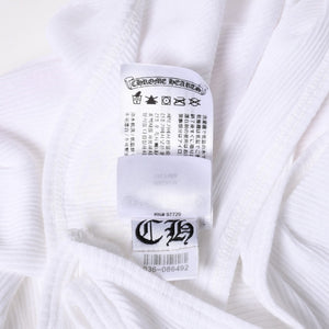 新品未使用 CHROME HEARTS クロムハーツ タンクトップ サイズM オールドイングリッシュロゴ ホワイト ピンク 中古 4a005495