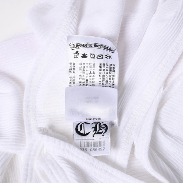 新品未使用 CHROME HEARTS クロムハーツ タンクトップ サイズM オールドイングリッシュロゴ ホワイト ピンク 中古 4a005495