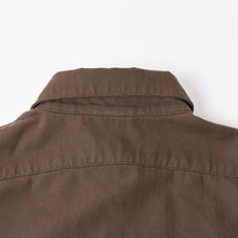 Load image into Gallery viewer, CHROME HEARTS クロムハーツ MAHAL KITA マハルキタ 長袖シャツ サイズM セメタリークロスパッチ 22パッチ カーキ 美品 中古 4a005496