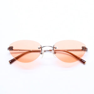 Mint condition CHANEL sunglasses, eyewear, Coco Mark, orange and brown, model 4003, size 53.◻19 130 Used 4a005345