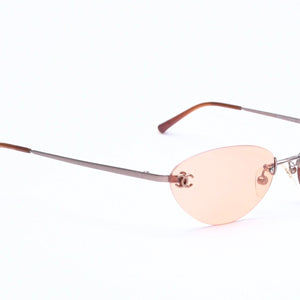 Mint condition CHANEL sunglasses, eyewear, Coco Mark, orange and brown, model 4003, size 53.◻19 130 Used 4a005345