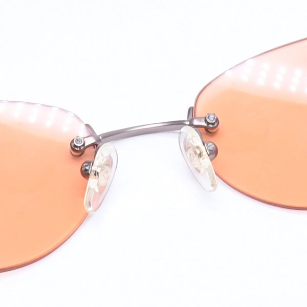 Mint condition CHANEL sunglasses, eyewear, Coco Mark, orange and brown, model 4003, size 53.◻19 130 Used 4a005345