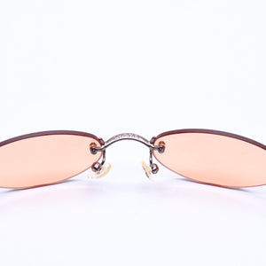 Mint condition CHANEL sunglasses, eyewear, Coco Mark, orange and brown, model 4003, size 53.◻19 130 Used 4a005345