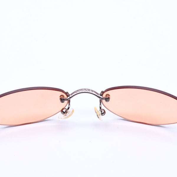 Mint condition CHANEL sunglasses, eyewear, Coco Mark, orange and brown, model 4003, size 53.◻19 130 Used 4a005345