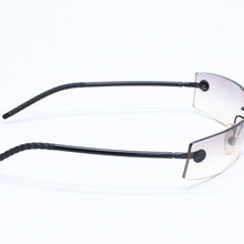 Load image into Gallery viewer, CHANEL シャネル サングラス アイウェア ボタンココマーク ココマーク リムレス ブラック グレー 美品 中古 4a005348