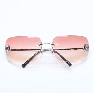 CHANEL シャネル サングラス アイウェア ラインストーン ココマーク ピンク 4017-D サイズ62◻︎17 120 美品 中古 4a005350